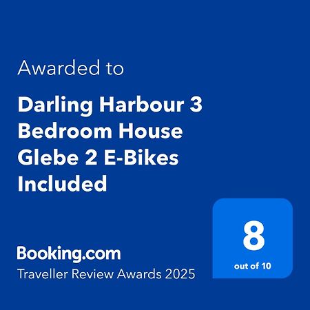 Darling Harbour 3 Bedroom House Glebe 2 E-Bikes Included Sydney Exterior foto